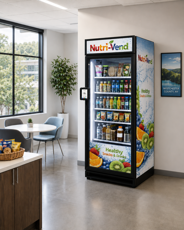 Nutri-Vend SmartMarket in a bright office breakroom